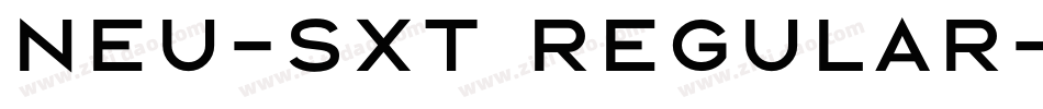 NEU-SXT Regular字体转换